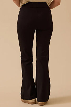 Kadın Dora İspanyol Tayt Pantolon - Siyah | 38