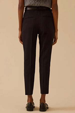Kadın Nova Klasik Kesim Pantolon - Siyah | 44