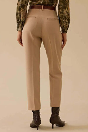 Kadın Nova Klasik Kesim Pantolon - Bej | 42