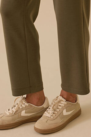 Seçil Kadın Elastik Bel Cepli Pantolon 0031 Haki