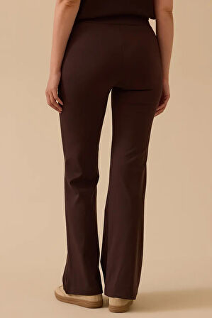 Kadın Dora İspanyol Tayt Pantolon - Kahverengi | 42