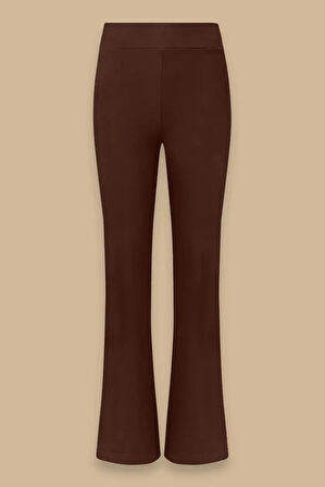 Kadın Dora İspanyol Tayt Pantolon - Kahverengi | 42