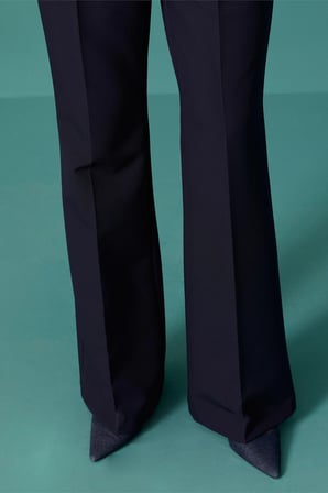 Seçil Kadın Yüksek Bel Lena İspanyol Paça Pantolon Lacivert