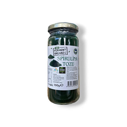 BEFERMENT ORGANIC SPİRULİNA TOZU 100 GR