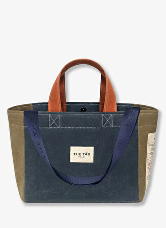 The Tab Atelier Kanvas Çok Renkli Kadın Omuz Çantası 12HOURS TRIPLE DENIMBLUE+ULTRAMARIN