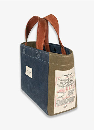 The Tab Atelier Kanvas Çok Renkli Kadın Omuz Çantası 12HOURS TRIPLE DENIMBLUE+ULTRAMARIN