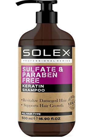 Sülfatsız Parabensiz Keratin Şampuan 500 ML