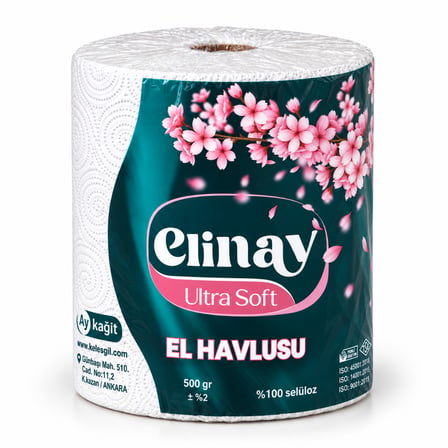 Elinay Ultra Soft XL Dev Rulo Mutfak Kağıt Havlusu 18 Rulo (3 Paket × 6 Rulo)