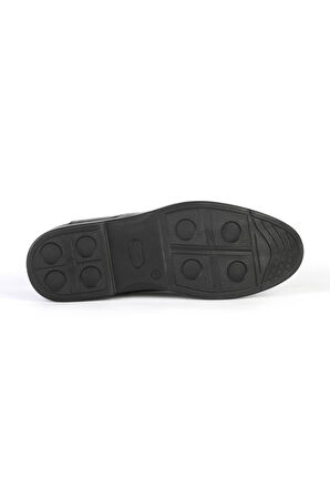 Deriholl Erkek Siyah Deri Casual Comfort Ayakkabı