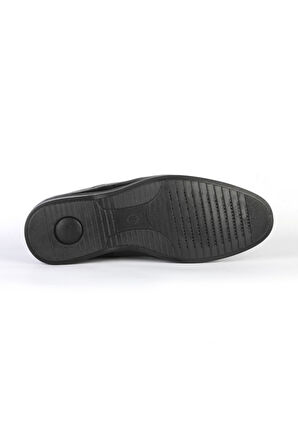 Deriholl Erkek Siyah Deri Casual Comfort Ayakkabı