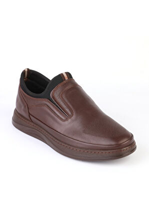 Deriholl Siyah Erkek Hakiki Deri Comfort Ayakkabı