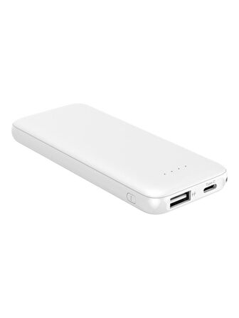 Logia Thin 5b Slim Ultra Ince 5000MAH Powerbank Taşınabilir Şarj Cijhazı - Beyaz