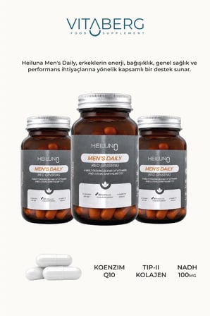 Men's Daily Multivitamin 60 Kapsül – Red Ginseng, Likopen & Saw Palmetto