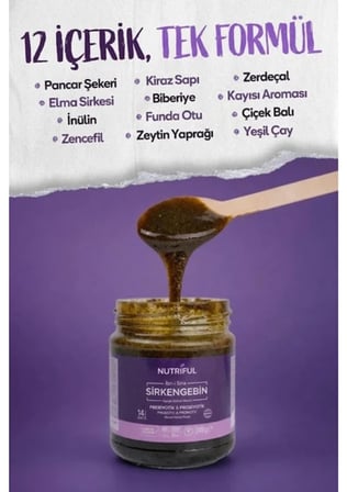 Nutriful Ibn-i Sina Sirkengebin Prebiyotik Macunu