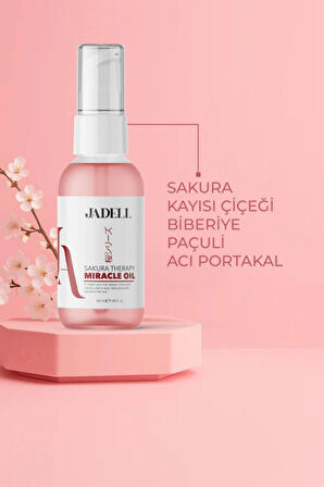 JADELL Sakura Therapy Miracle Oil Yenileyici Canlandırıcı Nemlendirici Besleyici Saç Bakım yağı 50 ml