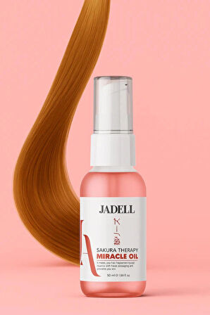 JADELL Sakura Therapy Miracle Oil Yenileyici Canlandırıcı Nemlendirici Besleyici Saç Bakım yağı 50 ml