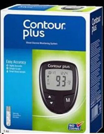 Medikalcim Contour PLUS Kan Şekeri Ölçüm Cihazı ve 50 Adet Stribi