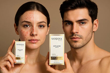 Sanjana Beauty Anti-Acne Serum 10 ml | Akne Karşıtı, Sivilce Kurutucu, Cilt Arındırıcı Serum