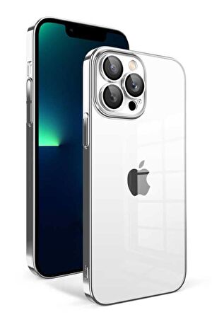 iPhone 12 Pro Max Kılıf Kamera Korumalı Renkli Çerçeveli Garaj Kapak
