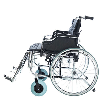 Römer Geniş Beden Manuel Tekerlekli Sandalye | 55 Genişliğinde, Katlanabilir, Çelik Gövdeli R251