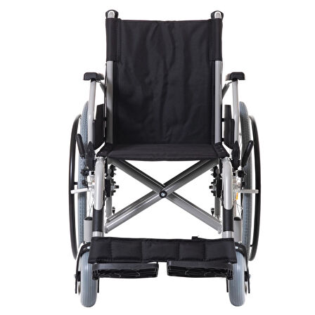 Römer Özellikli Alüminyum Manuel Tekerlekli Sandalye|Disk Frenli, Katlanabilir, Baldır Destekli R222