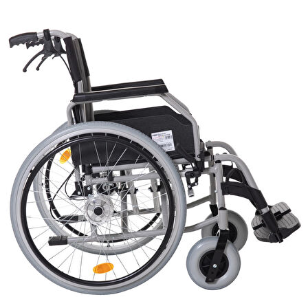 Römer Özellikli Alüminyum Manuel Tekerlekli Sandalye|Disk Frenli, Katlanabilir, Baldır Destekli R222