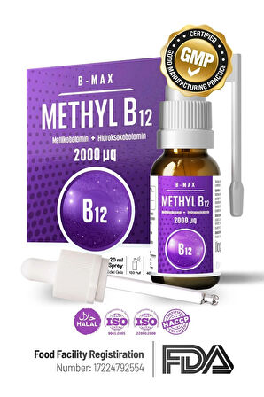 B12 Complex 2000 mcg Metilkobalamin (1000 mcg) Hidroksokobalamin 