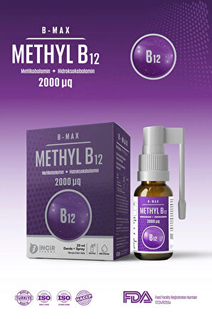 B12 Complex 2000 mcg Metilkobalamin (1000 mcg) Hidroksokobalamin 