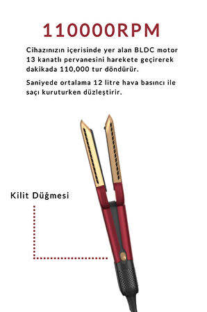 QU HİGH SPEED AİRSTRAİT SAÇ DÜZLEŞTİRİCİ