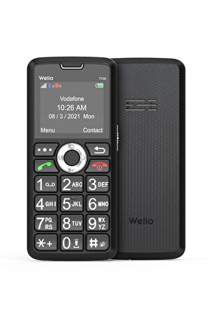 Welio Wkey T100 Tuşlu Kamerasız Asker/Yaşlı Cep Telefonu