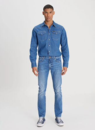 Lee Normal Bel Slim Fit Mavi Erkek Denim Pantolon L719200872E69 Luke Jean Pantolon
