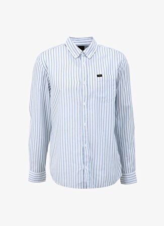 Lee Regular Fit Beyaz Erkek Gömlek L880201934LJ Uzun Kollu Gömlek