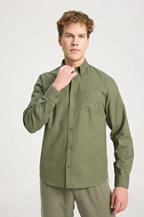 Wrangler Erkek Normal Kesim Yeşil Gömlek - W5MY205279A61