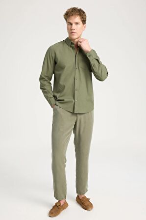 Wrangler Erkek Normal Kesim Yeşil Gömlek - W5MY205279A61