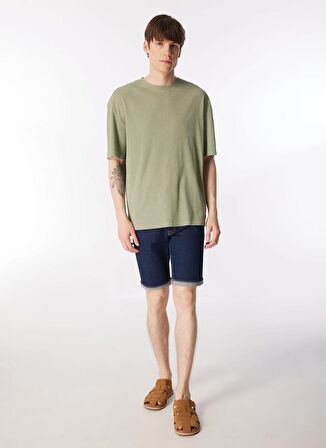 Lee Bisiklet Yaka Yeşil Erkek T-Shirt L241569303 Bisiklet Yaka T-shirt