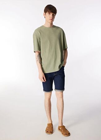 Lee Bisiklet Yaka Yeşil Erkek T-Shirt L241569303 Bisiklet Yaka T-shirt