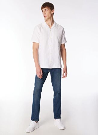 Wrangler Normal Bel Slim Fit Mavi Erkek Denim Pantolon W12S076XT Texas Slim Jean Pantolon