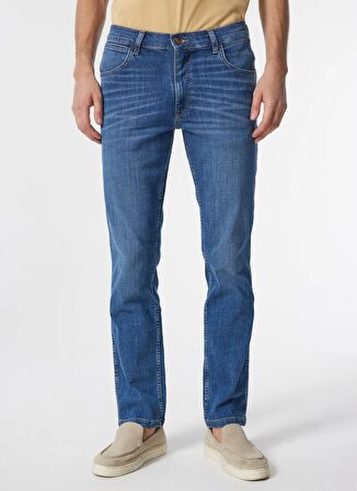 Wrangler Normal Bel Slim Fit Koyu Mavi Erkek Denim Pantolon W12S084W83 Texas Slim Jean Pantolon