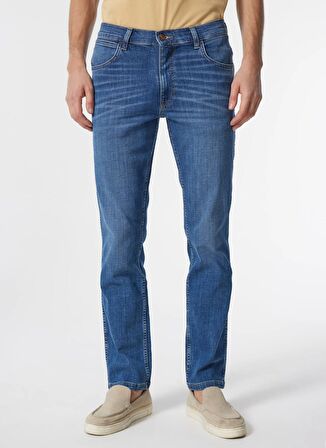 Wrangler Normal Bel Slim Fit Koyu Mavi Erkek Denim Pantolon W12S084W83 Texas Slim Jean Pantolon