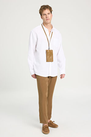 Loose Fit Rahat Kesim %100 Pamuk Beyaz Gömlek