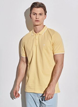 Wrangler Bej Erkek Polo T-Shirt W7D5K4XX2TUQ Kısa Kollu Polo T-shir