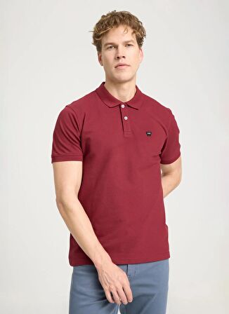 Wrangler Bordo Erkek Polo T-Shirt W7D5K4XX2T606 Kısa Kollu Polo Tshir