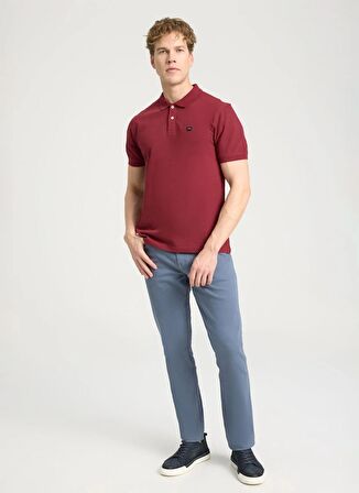 Wrangler Bordo Erkek Polo T-Shirt W7D5K4XX2T606 Kısa Kollu Polo Tshir