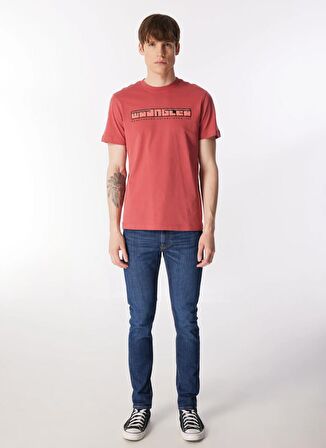 Wrangler Bisiklet Yaka Gül Kurusu Erkek T-Shirt W241199620 Bisiklet Yaka T-shirt