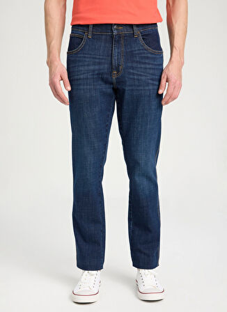 Wrangler Normal Bel Slim Fit Koyu Mavi Erkek Denim Pantolon W12S085W50 Texas Slim Jean Pantolon