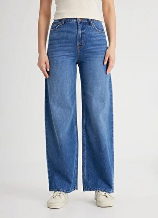 Lee Yüksek Bel İspanyol Paça Regular Fit Mavi Kadın Denim Pantolon L31S011XT-Stella A Line Jean Pantol