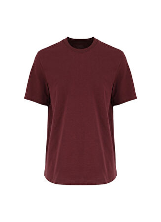 Wrangler Bisiklet Yaka Bordo Erkek T-Shirt W241673H45 Bordo T-Shirt