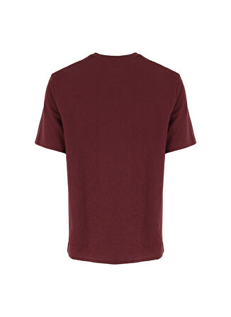 Wrangler Bisiklet Yaka Bordo Erkek T-Shirt W241673H45 Bordo T-Shirt