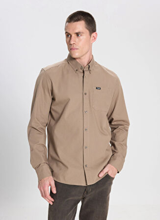 Wrangler Relaxed Vizon Erkek Gömlek W241464208 Vizon Gömlek