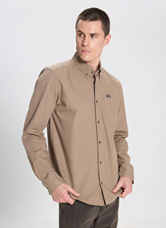 Wrangler Relaxed Vizon Erkek Gömlek W241464208 Vizon Gömlek